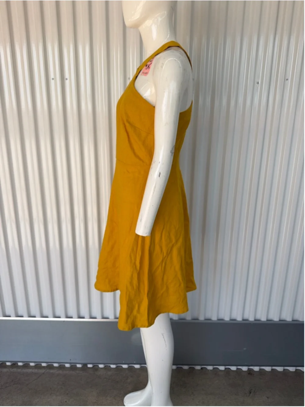 Women's Ann Taylor Factory Yellow Halter Mini Dress Size 2